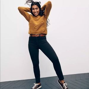 9” High Rise Black Skinny Jeans